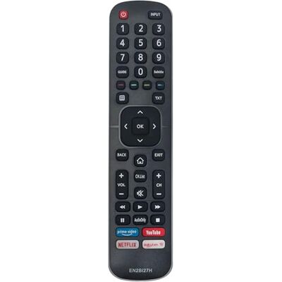 REMOtech Télécommande de rechange EN2BI27H pour Hisense 32AE5500F H55B7120 40AE5500F H43B7120 H43B7500 H65B7500 H75B7510 H55B7300 H65B7300 H400 H43B710. 0 H65B7100 H43BE7400 REMOtech Télécommande de rechange EN2BI27H pour Hisense 32AE5500F H55B7120 40AE5500F H43B7120 H43B7500 H65B7500 H75B7510 H55B7300 H65B7300 H400 H43B710. 0 H65B7100 H43BE7400