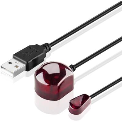 TNP Products TNP Câble d'extension de télécommande infrarouge (7,6 m) – Récepteur infrarouge alimenté par USB et câble d'extension d'émetteur infrarouge – Kit répéteur infrarouge, pistolet infrarouge USB, rallonge TNP Products TNP Câble d'extension de télécommande infrarouge (7,6 m) – Récepteur infrarouge alimenté par USB et câble d'extension d'émetteur infrarouge – Kit répéteur infrarouge, pistolet infrarouge USB, rallonge