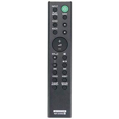 ZdalaMit RMT-AH300U Télécommande de rechange pour barre de son Sony HT-CT290 HT-CT291 HTCT290 HTCT291 SA-CT290 SA-CT291 ZdalaMit RMT-AH300U Télécommande de rechange pour barre de son Sony HT-CT290 HT-CT291 HTCT290 HTCT291 SA-CT290 SA-CT291