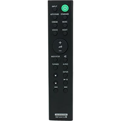 azwok RMT-AH411U Télécommande de rechange pour barre de son Sony HTS100F HT-S100F HTSF150 HT-SF150 azwok RMT-AH411U Télécommande de rechange pour barre de son Sony HTS100F HT-S100F HTSF150 HT-SF150