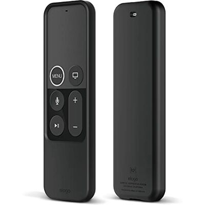 elago R2 Étui Slim Compatible avec Apple TV 4K Siri Remote, Coque de Protection en Silicone, Design Ultra-Fin et Léger (Noir) elago R2 Étui Slim Compatible avec Apple TV 4K Siri Remote, Coque de Protection en Silicone, Design Ultra-Fin et Léger (Noir)