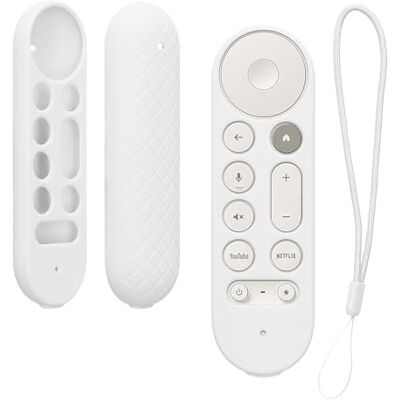 kwmobile Étui compatible avec Google TV Streamer 4K coque Coque télécommande TV en silicone blanc kwmobile Étui compatible avec Google TV Streamer 4K coque Coque télécommande TV en silicone blanc