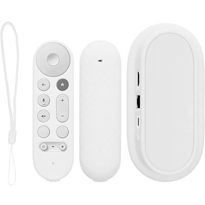 kwmobile Étui compatible avec Google TV Streamer 4K 2x Coque télécommande TV en silicone Housse télécommande TV blanc kwmobile Étui compatible avec Google TV Streamer 4K 2x Coque télécommande TV en silicone Housse télécommande TV blanc