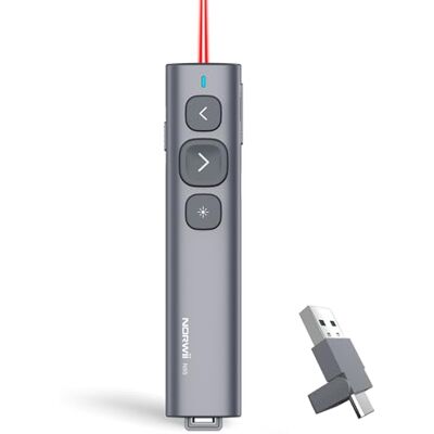 Norwii Télécommande de Présentation avec Pointeur Laser Rouge PowerPoint Norwii Télécommande de Présentation avec Pointeur Laser Rouge PowerPoint