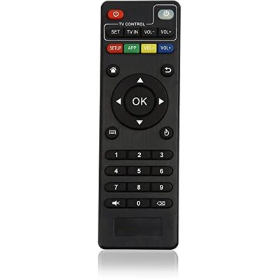 LEYF Télécommande de rechange 3 en 1 pour Android Box x96 Mini Compatible avec MXQ PRO H96+ M9X X96 M8 Noir LEYF Télécommande de rechange 3 en 1 pour Android Box x96 Mini Compatible avec MXQ PRO H96+ M9X X96 M8 Noir
