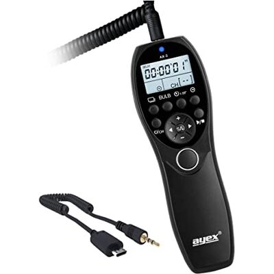 ayex AX-3 Déclencheur à distance avec minuterie (RR90/E2) pour Fujifilm, par Exemple X-T10, X-M1, X-A3, X-A10, GFX 50S et Bien d'autres. ayex AX-3 Déclencheur à distance avec minuterie (RR90/E2) pour Fujifilm, par Exemple X-T10, X-M1, X-A3, X-A10, GFX 50S et Bien d'autres.
