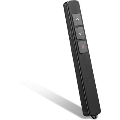Kinizuxi Clicker de présentation pour télécommande PowerPoint avec cordon, télécommande sans fil de 100 m PPT PowerPoint, pointeur de présentation 2,4 GHz pour Mac ordinateur portable Kinizuxi Clicker de présentation pour télécommande PowerPoint avec cordon, télécommande sans fil de 100 m PPT PowerPoint, pointeur de présentation 2,4 GHz pour Mac ordinateur portable