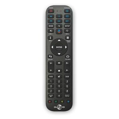 Dune HD Télécommande Premium R4, Bluetooth avec rétroéclairage, Microphone, Air Souris, Fonction IR, Mode IR Dune HD Télécommande Premium R4, Bluetooth avec rétroéclairage, Microphone, Air Souris, Fonction IR, Mode IR