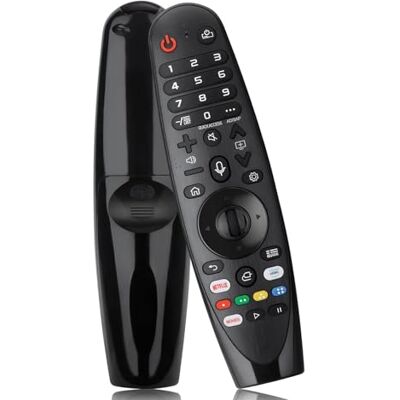 KQLHLHDYZ Télécommande pour Smart TV L-G AKB75855501 Bluetooth avec fonction vocale et pointeur Alexa remplace AN-MR20GA MR19BA MR18BA MR650A KQLHLHDYZ Télécommande pour Smart TV L-G AKB75855501 Bluetooth avec fonction vocale et pointeur Alexa remplace AN-MR20GA MR19BA MR18BA MR650A