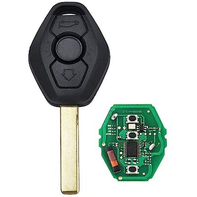 Pro-Plip ProPlip Clé avec électronique à Programmer Compatible avec 3 5 7 Z4 E36 E38 E39 E46 E53 E83 E85 E86 M5 M3 X3 X5 320 2 Boutons télécommande 434 MHz Pro-Plip ProPlip Clé avec électronique à Programmer Compatible avec 3 5 7 Z4 E36 E38 E39 E46 E53 E83 E85 E86 M5 M3 X3 X5 320 2 Boutons télécommande 434 MHz
