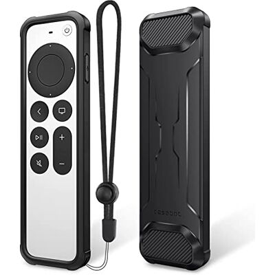 FINTIE Housse de protection pour Apple TV Siri Remote 2021 2022 en TPU souple pour Apple TV 4K / HD Siri (2ème génération/3ème génération) Noir FINTIE Housse de protection pour Apple TV Siri Remote 2021 2022 en TPU souple pour Apple TV 4K / HD Siri (2ème génération/3ème génération) Noir