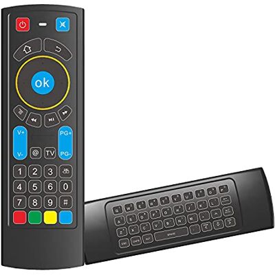 GOWELL Télécommande Bluetooth spécialement compatible avec Amazon Fire TV et Fire TV Stick avec clavier Air Mouse, compatible avec Android TV Box/Windows/Raspberry Pi 3 (No Alexa) GOWELL Télécommande Bluetooth spécialement compatible avec Amazon Fire TV et Fire TV Stick avec clavier Air Mouse, compatible avec Android TV Box/Windows/Raspberry Pi 3 (No Alexa)