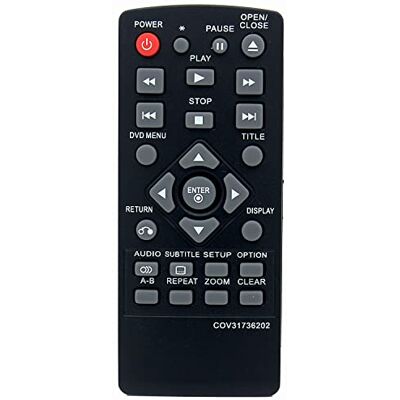azwok COV31736202 Télécommande de rechange pour lecteur DVD LG DP132 DP132NU DP132H DP132-H azwok COV31736202 Télécommande de rechange pour lecteur DVD LG DP132 DP132NU DP132H DP132-H