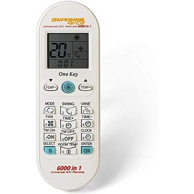Superior Electronics SUPCU003, Airco 6000in1 Télécommande Universelle pour climatiseurs avec la Plus Grande Base de données Superior Electronics SUPCU003, Airco 6000in1 Télécommande Universelle pour climatiseurs avec la Plus Grande Base de données