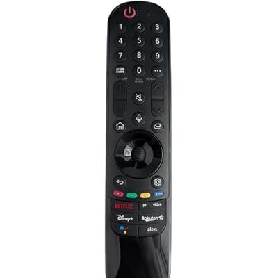 REMOtech Télécommande de rechange pour télécommande LG Magic MR22GA MR22GN modèles 2022 avec fonction vocale, Netflix, Prime, Disney+, Rakuten TV, Google Assist REMOtech Télécommande de rechange pour télécommande LG Magic MR22GA MR22GN modèles 2022 avec fonction vocale, Netflix, Prime, Disney+, Rakuten TV, Google Assist