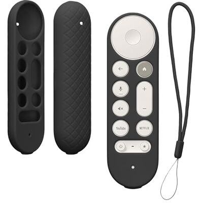 kwmobile Étui compatible avec Google TV Streamer 4K coque Coque télécommande TV en silicone noir kwmobile Étui compatible avec Google TV Streamer 4K coque Coque télécommande TV en silicone noir