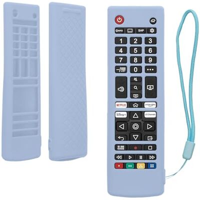 kwmobile Étui compatible avec LG Smart TV AKB coque Coque télécommande TV en silicone bleu kwmobile Étui compatible avec LG Smart TV AKB coque Coque télécommande TV en silicone bleu