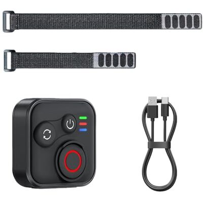 AXVRAV Télécommande Bluetooth sans fil pour smartphone Insta360 X5/X4/X3/Ace Pro/Ace Pro 2/GO3S/GO3/GoPro/ONE R/RS/Hero 13/12/11/iOS/Android, portée de 50 m, résistance jusqu'à 96 h, étanche avec dragonne de AXVRAV Télécommande Bluetooth sans fil pour smartphone Insta360 X5/X4/X3/Ace Pro/Ace Pro 2/GO3S/GO3/GoPro/ONE R/RS/Hero 13/12/11/iOS/Android, portée de 50 m, résistance jusqu'à 96 h, étanche avec dragonne de