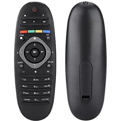 Vikye Télécommande pour Téléviseur Philips, Remplacement Universel du Contrôleur pour Téléviseur Philips, avec Touches de Navigation de Menu Dédiées Vikye Télécommande pour Téléviseur Philips, Remplacement Universel du Contrôleur pour Téléviseur Philips, avec Touches de Navigation de Menu Dédiées