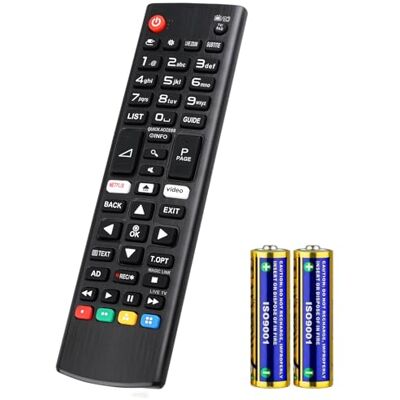 Angrox Universelle Télécommande pour LG Smart TV LCD LED 3D HDTV AKB75095308 AKB73715601 AKB74915324 Compatible avec Toutes Les télécommandes pour LG Angrox Universelle Télécommande pour LG Smart TV LCD LED 3D HDTV AKB75095308 AKB73715601 AKB74915324 Compatible avec Toutes Les télécommandes pour LG
