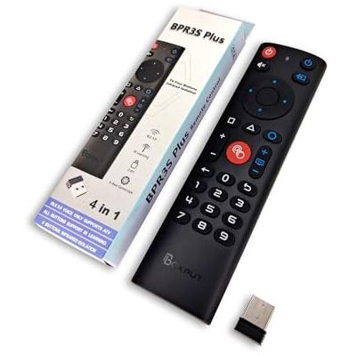 BOXPUT Télécommande 3S Plus BT avec souris et gyroscope, télécommande vocale sans fil, 2,4 G, télécommande universelle pour Android TV Box, Smart TV BOXPUT Télécommande 3S Plus BT avec souris et gyroscope, télécommande vocale sans fil, 2,4 G, télécommande universelle pour Android TV Box, Smart TV