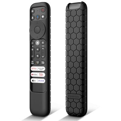 FINTIE Coque de protection pour télécommande vocale TCL RC902V FMR1 2023, légère, antidérapante et résistante aux chocs pour télécommande Google Smart TV TCL Q650G, Q750G, QM850G, S450G, S350G, série FINTIE Coque de protection pour télécommande vocale TCL RC902V FMR1 2023, légère, antidérapante et résistante aux chocs pour télécommande Google Smart TV TCL Q650G, Q750G, QM850G, S450G, S350G, série