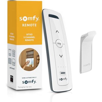 somfy Situo 5 Pure Télécommande RTS pour jusqu'à 5 stores motorisés ou groupes – Compatible avec moteurs RTS, stores, stores – Non compatible avec Zigbee, Z-Wave, Wi-Fi – Warm Pure Tone 1870575 somfy Situo 5 Pure Télécommande RTS pour jusqu'à 5 stores motorisés ou groupes – Compatible avec moteurs RTS, stores, stores – Non compatible avec Zigbee, Z-Wave, Wi-Fi – Warm Pure Tone 1870575