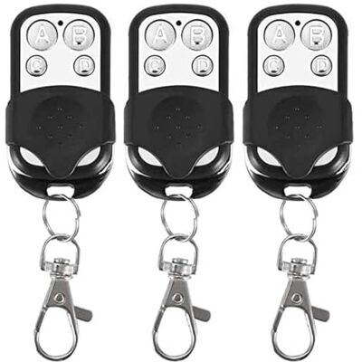 GC GLOBALCOMMERCE Kit de 3 télécommandes universelles auto-apprenantes pour portail automatique, à 4 touches et à fréquence fixe 433,92 MHz GC GLOBALCOMMERCE Kit de 3 télécommandes universelles auto-apprenantes pour portail automatique, à 4 touches et à fréquence fixe 433,92 MHz