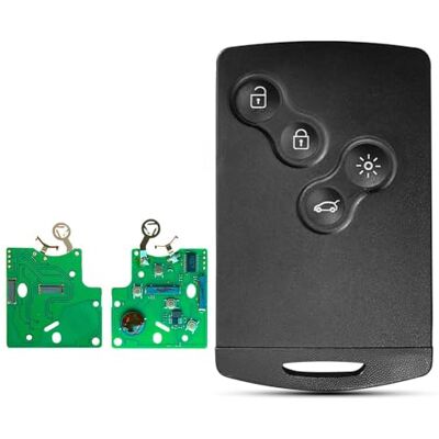 onetop1 Télécommande Carte de clé de voiture Boîtier pour clé de voiture Renault Megane 3 Laguna 3 Scenic Fluence Keyless 433 MHz ID46-PCF7952A Puce Smart Remote onetop1 Télécommande Carte de clé de voiture Boîtier pour clé de voiture Renault Megane 3 Laguna 3 Scenic Fluence Keyless 433 MHz ID46-PCF7952A Puce Smart Remote