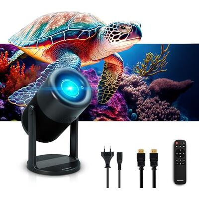 Metronic 475350 Vidéoprojecteur Portable connecté WiFi Bluetooth Haut-Parleur Intégrés pour Jeux Vidéo, Films, Présentation Puissant Projection jusqu'à 5m avec Télécommande Noir Metronic 475350 Vidéoprojecteur Portable connecté WiFi Bluetooth Haut-Parleur Intégrés pour Jeux Vidéo, Films, Présentation Puissant Projection jusqu'à 5m avec Télécommande Noir