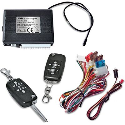 JOM Car Parts & Car Hifi GmbH 7105 Système de Verrouillage Centralisé Universel, Télécommande Radio avec 2 Touches Pliantes JOM Car Parts & Car Hifi GmbH 7105 Système de Verrouillage Centralisé Universel, Télécommande Radio avec 2 Touches Pliantes