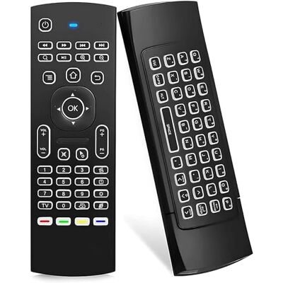 Retoo Air Mouse Télécommande avec clavier 2,4 GHz Portable Sans fil Télécommande universelle idéale pour Windows XP Vista 7 Mac Linux Android pour PC, ordinateur portable, Android TV Box Smart Retoo Air Mouse Télécommande avec clavier 2,4 GHz Portable Sans fil Télécommande universelle idéale pour Windows XP Vista 7 Mac Linux Android pour PC, ordinateur portable, Android TV Box Smart
