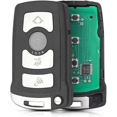 onetop1 Télécommande de voiture 433 MHz pour BMW Série 7 745i 750Li 760i E65 E66 CAS1 Série 4 boutons ID46 PCF7944 Chip Télécommande Boîtier de clé intelligente (868 MHz) onetop1 Télécommande de voiture 433 MHz pour BMW Série 7 745i 750Li 760i E65 E66 CAS1 Série 4 boutons ID46 PCF7944 Chip Télécommande Boîtier de clé intelligente (868 MHz)