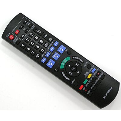 Alltro Télécommande de remplacement pour Panasonic N2QAYB000124 DVD Recorder Remote Control Alltro Télécommande de remplacement pour Panasonic N2QAYB000124 DVD Recorder Remote Control