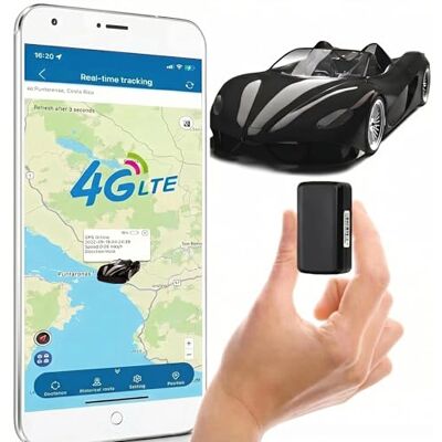 LMHOME Traceur GPS 4G LTE Miniature, Suivi en Temps Réel, Géolocalisateur pour Voiture, Noir, Compatible Application Mobile LMHOME Traceur GPS 4G LTE Miniature, Suivi en Temps Réel, Géolocalisateur pour Voiture, Noir, Compatible Application Mobile