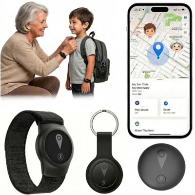 SCIHDETR Tracker GPS Enfants, GPS Enfant sans Frais Mensuels, Bracelet Portable et Porte-clés Design, Dispositif de Suivi GPS en Temps Réel Compatible avec iOS & Android, Long Standby & imperméable, Noir SCIHDETR Tracker GPS Enfants, GPS Enfant sans Frais Mensuels, Bracelet Portable et Porte-clés Design, Dispositif de Suivi GPS en Temps Réel Compatible avec iOS & Android, Long Standby & imperméable, Noir