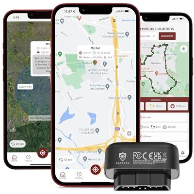 SafeTag Plug 4G – OBD Traceur GPS pour Voiture, Camionnette & Véhicule Suivi en Temps Réel Alertes Instantanées Installation en 2 Minutes Essai Gratuit de 7 Jours & SIM Incluse SafeTag Plug 4G – OBD Traceur GPS pour Voiture, Camionnette & Véhicule Suivi en Temps Réel Alertes Instantanées Installation en 2 Minutes Essai Gratuit de 7 Jours & SIM Incluse