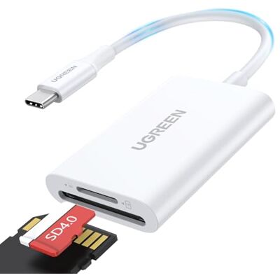 UGREEN USB C Lecteur de Carte SD Adapateur Carte Mémoire MicroSD USB C 5Gbps Card Reader Compatible avec MacBook iPad Pro Air iPhone 17 Pro Max Air 16 15 Galaxy S25 S24 Ultra (Blanc) UGREEN USB C Lecteur de Carte SD Adapateur Carte Mémoire MicroSD USB C 5Gbps Card Reader Compatible avec MacBook iPad Pro Air iPhone 17 Pro Max Air 16 15 Galaxy S25 S24 Ultra (Blanc)