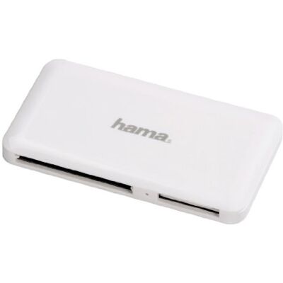 Hama 114836 Lecteur USB 3.0 "Slim" de cartes multiples, blanc Hama 114836 Lecteur USB 3.0 "Slim" de cartes multiples, blanc