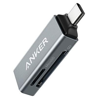 Anker Lecteur de cartes mémoire USB-C 2 en 1 pour cartes SDXC, SDHC, SD, MMC, RS-MMC, Micro SDXC, Micro SD, Micro SDHC et UHS-I, pour MacBook Pro 2019/2018/2017 et plus Anker Lecteur de cartes mémoire USB-C 2 en 1 pour cartes SDXC, SDHC, SD, MMC, RS-MMC, Micro SDXC, Micro SD, Micro SDHC et UHS-I, pour MacBook Pro 2019/2018/2017 et plus