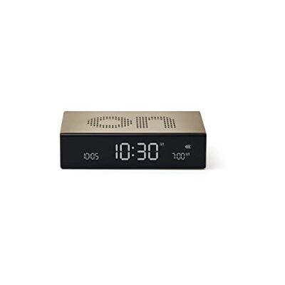 Lexon Flip Premium Réveil réversible et Rechargeable, à écran VA LCD, Faces on/Off, Snooze, Contrôle Tactile, en Aluminium Or Lexon Flip Premium Réveil réversible et Rechargeable, à écran VA LCD, Faces on/Off, Snooze, Contrôle Tactile, en Aluminium Or
