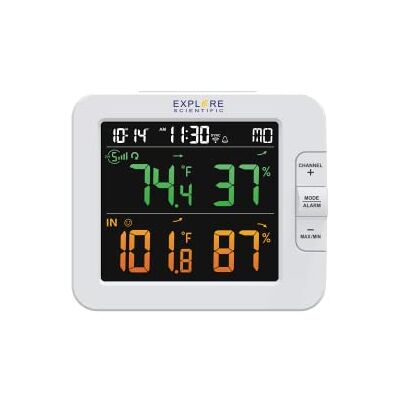 Explore Scientific WSH4102 Station météo intelligente multi-canaux avec capteur sans fil, blanc Explore Scientific WSH4102 Station météo intelligente multi-canaux avec capteur sans fil, blanc