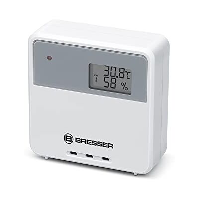 BRESSER Capteur sans fil Thermo Hygro 7004320 7004310 avec affichage LCD Température et humidité de l'air Compatible avec les stations météorologiques BRESSER Capteur sans fil Thermo Hygro 7004320 7004310 avec affichage LCD Température et humidité de l'air Compatible avec les stations météorologiques