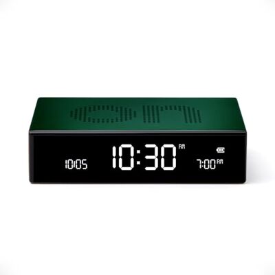 Lexon Flip Premium Réveil réversible et Rechargeable, à écran VA LCD, Faces on/Off, Snooze, Contrôle Tactile, en Aluminium Vert Foncé Lexon Flip Premium Réveil réversible et Rechargeable, à écran VA LCD, Faces on/Off, Snooze, Contrôle Tactile, en Aluminium Vert Foncé