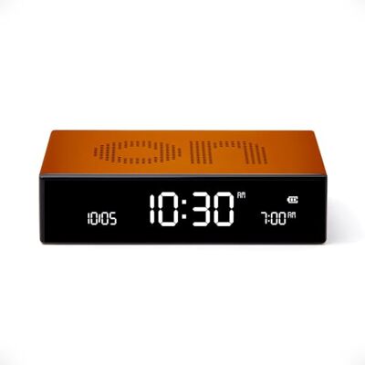 Lexon Flip Premium Réveil réversible et Rechargeable, à écran VA LCD, Faces on/Off, Snooze, Contrôle Tactile, en Aluminium Orange Lexon Flip Premium Réveil réversible et Rechargeable, à écran VA LCD, Faces on/Off, Snooze, Contrôle Tactile, en Aluminium Orange