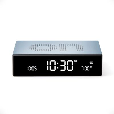 Lexon Flip Premium Réveil réversible et Rechargeable, à écran VA LCD, Faces on/Off, Snooze, Contrôle Tactile, en Aluminium Bleu Clair Lexon Flip Premium Réveil réversible et Rechargeable, à écran VA LCD, Faces on/Off, Snooze, Contrôle Tactile, en Aluminium Bleu Clair