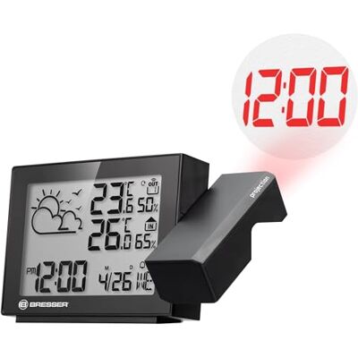 BRESSER Station météo sans fil MeteoTempP avec projection du temps et prévisions météo, température et humidité intérieur/extérieur, alerte de gel, affichage de température max/min BRESSER Station météo sans fil MeteoTempP avec projection du temps et prévisions météo, température et humidité intérieur/extérieur, alerte de gel, affichage de température max/min