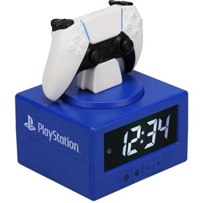 Paladone PlayStation DualSense Réveil numérique avec fonction veilleuse – Sous licence officielle pour jeux et décoration de chambre à coucher pour enfants et adolescents Paladone PlayStation DualSense Réveil numérique avec fonction veilleuse – Sous licence officielle pour jeux et décoration de chambre à coucher pour enfants et adolescents