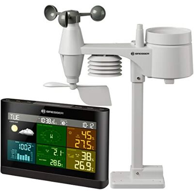 BRESSER Station météo 5 en 1 avec écran couleur et capteur multi-extérieur BRESSER Station météo 5 en 1 avec écran couleur et capteur multi-extérieur