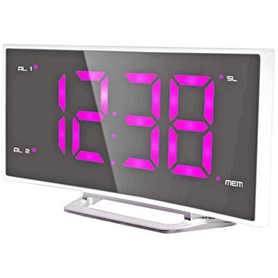 techno line Technoline WT460 Lot de 2 alarmes de réveil, 10 mémoires pour stations de radio, écran à 2 niveaux, en plastique, blanc, 171 x 87 x 40 mm techno line Technoline WT460 Lot de 2 alarmes de réveil, 10 mémoires pour stations de radio, écran à 2 niveaux, en plastique, blanc, 171 x 87 x 40 mm